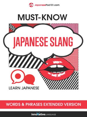 cover image of Must-Know Japanese Slang Words & Phrases